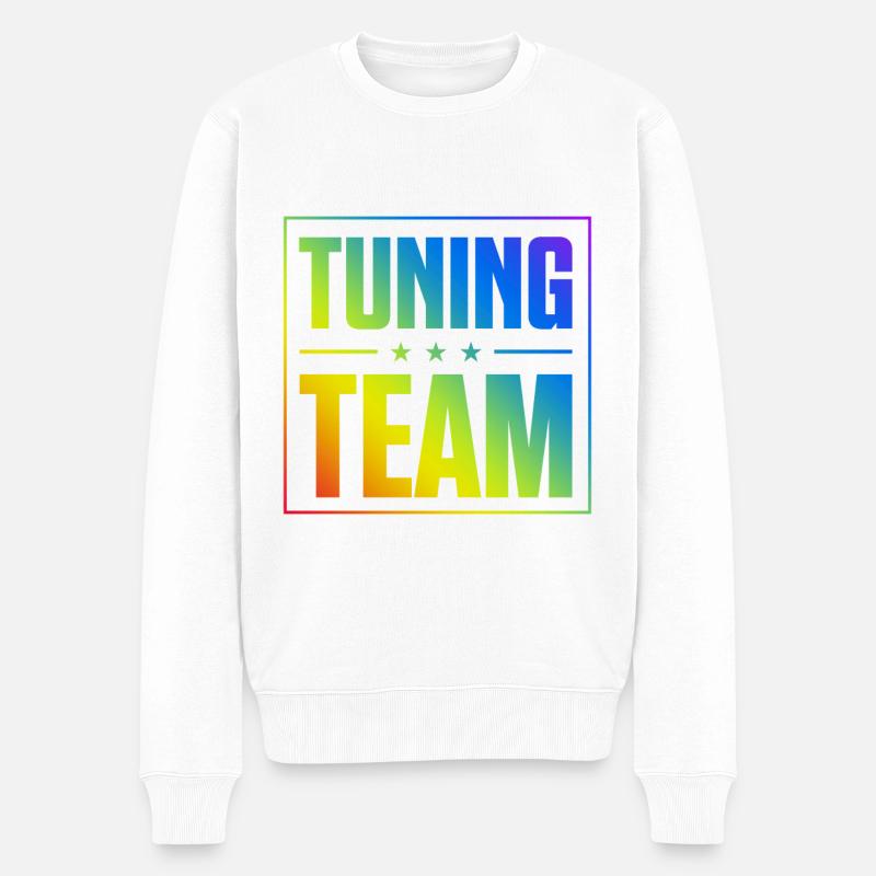 Tuning Team - Männer Premium Bio Pullover - Weiß