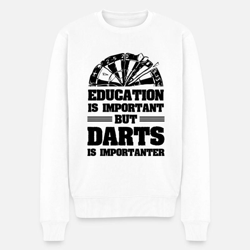 Fléchettes éducatives - Pull Premium bio Homme - blanc