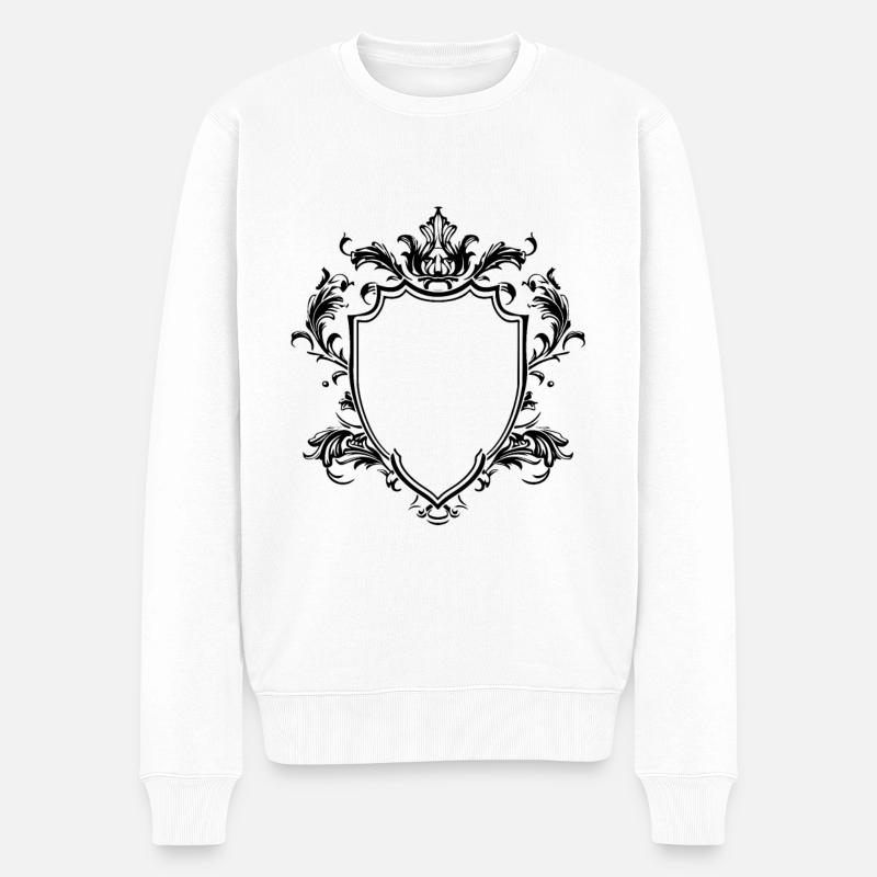 Wappen Symbol - Männer Premium Bio Pullover - Weiß