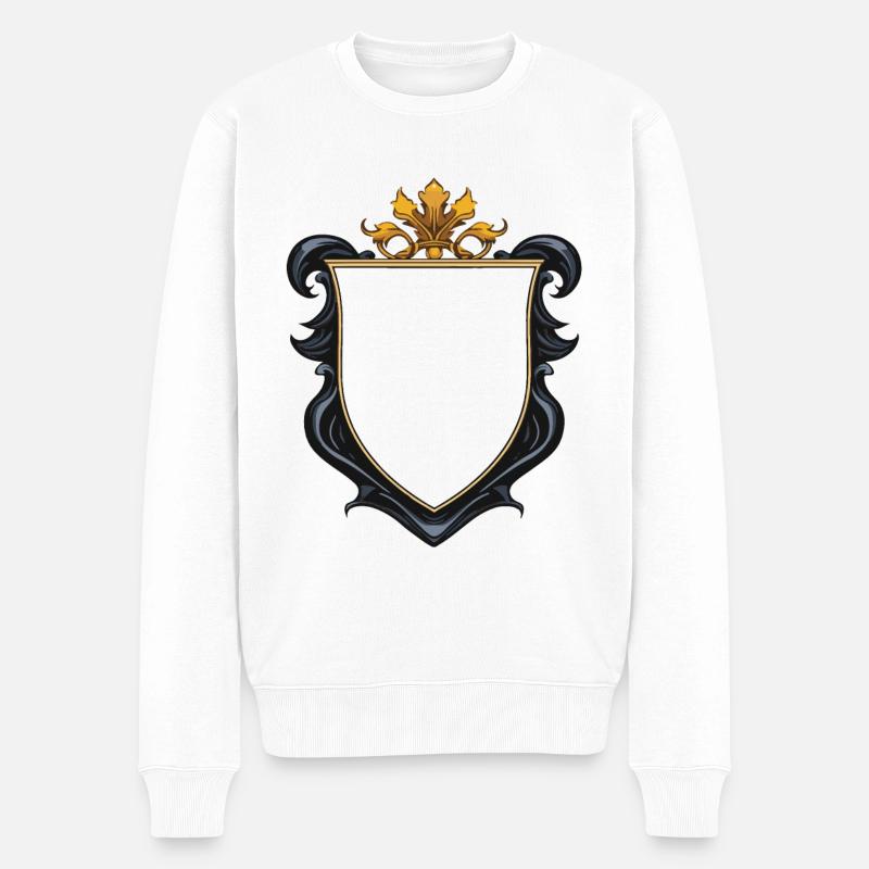 Wappen Symbol - Männer Premium Bio Pullover - Weiß