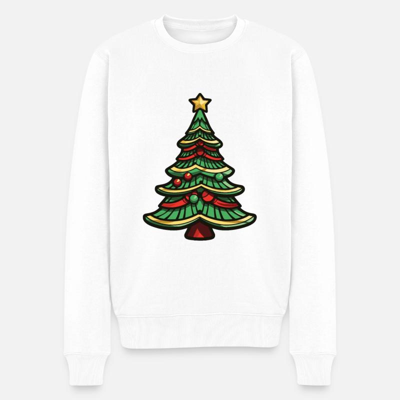 Arbre de Noël Noël - Pull Premium bio Homme - blanc