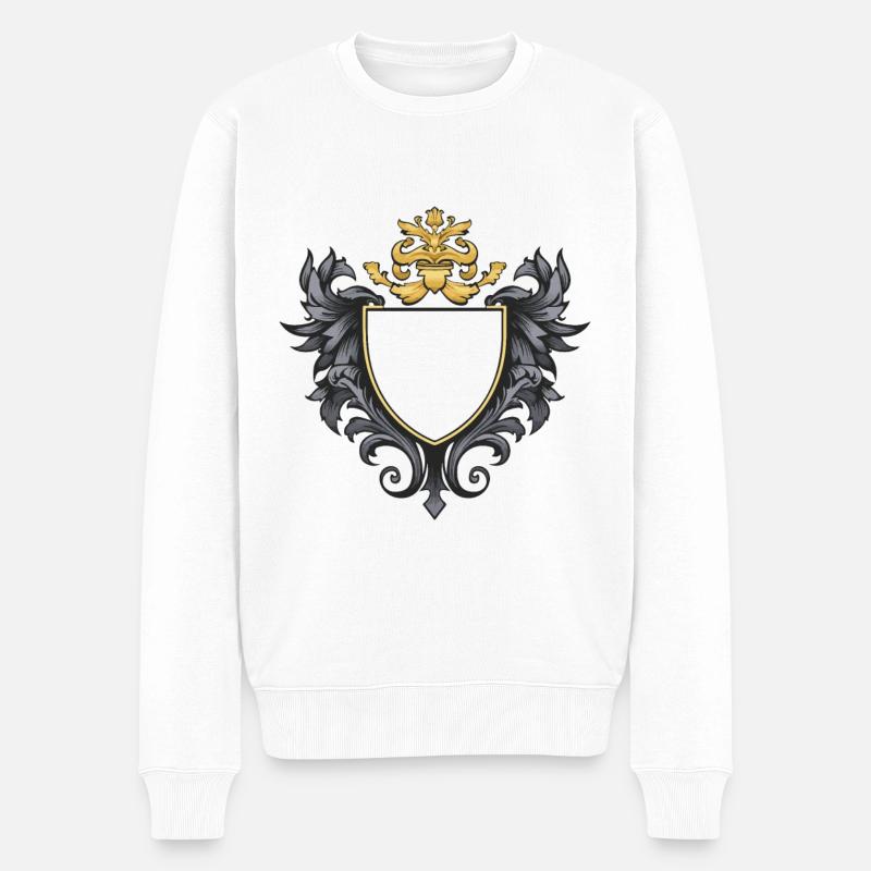 Wappen Symbol - Männer Premium Bio Pullover - Weiß