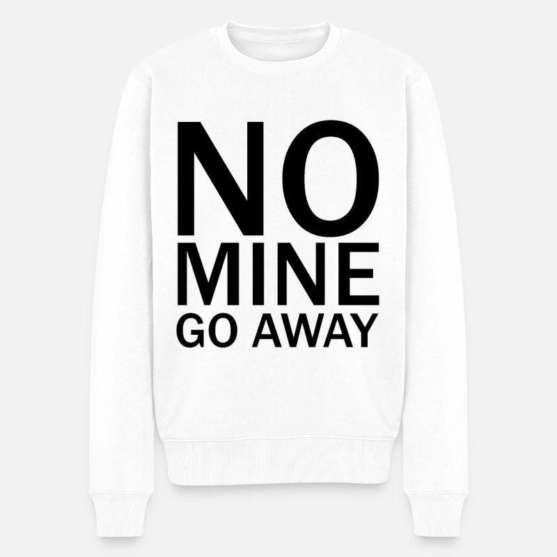 Aucune mine ne disparaît - Pull Premium bio Homme - blanc