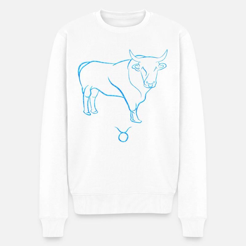 Bœuf - Pull Premium bio Homme - blanc