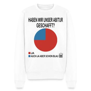 Abitur 2023 Abschlussklasse - Männer Premium Bio Pullover - Weiß - Vorne - Thijin (182cm)