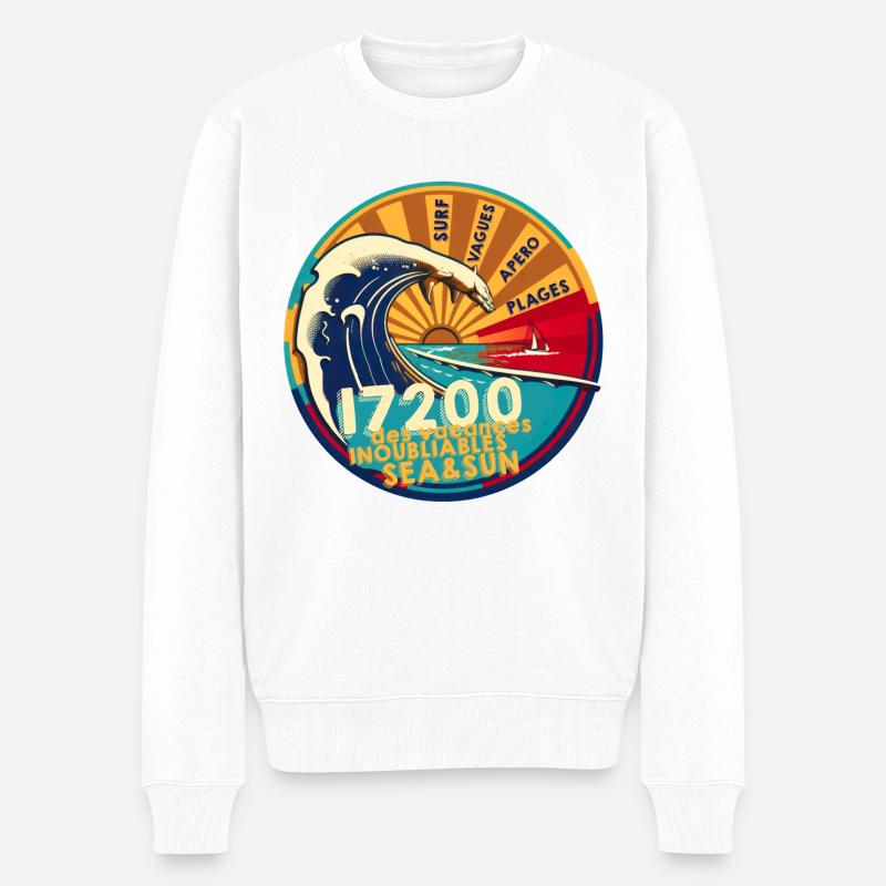 Royan - t shirt Papa - Pull Premium bio Homme - blanc