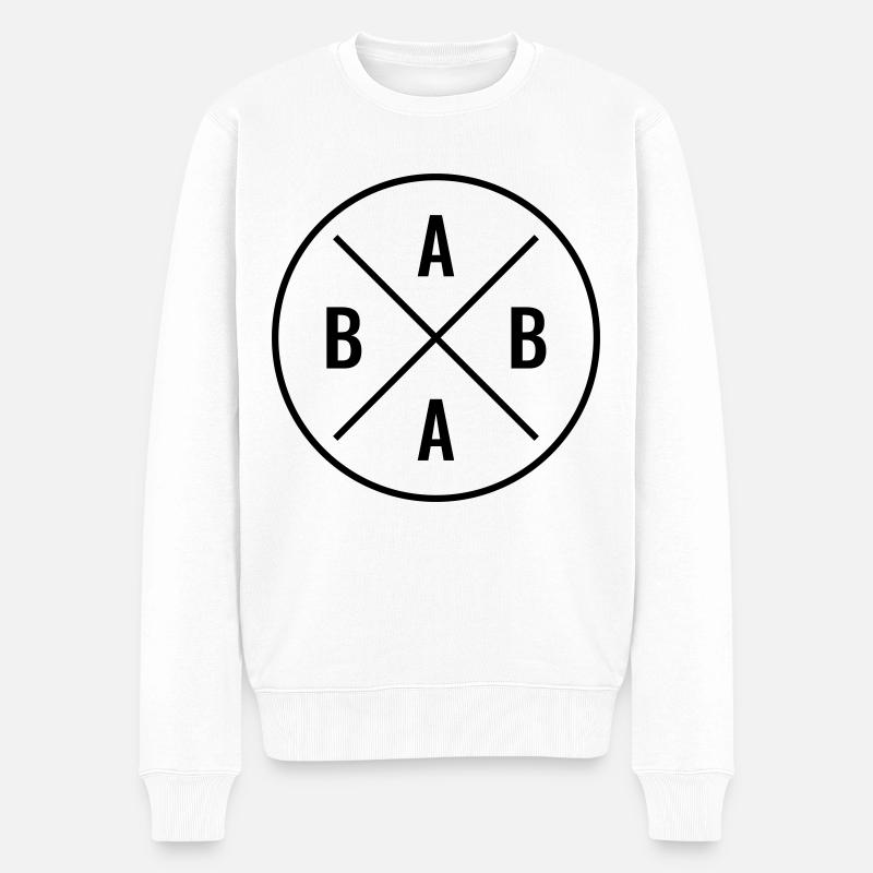 BABA persisch Papa Vatertag türkisch Vater Baba - Männer Premium Bio Pullover - Weiß