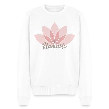 Namaste - Männer Premium Bio Pullover - Weiß - Vorne - Thijin (182cm)