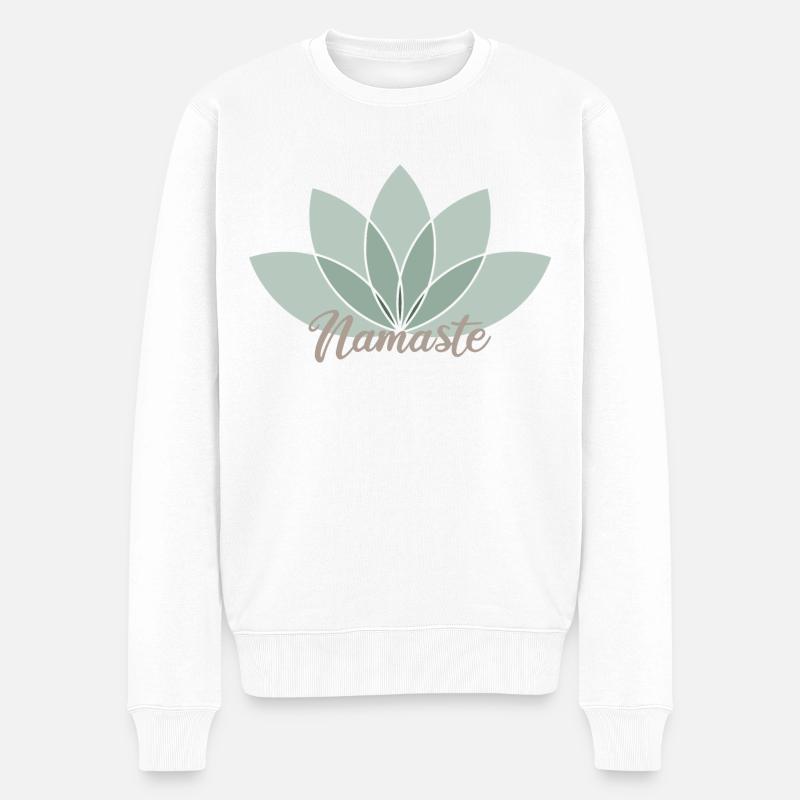 Namaste - Pull Premium bio Homme - blanc