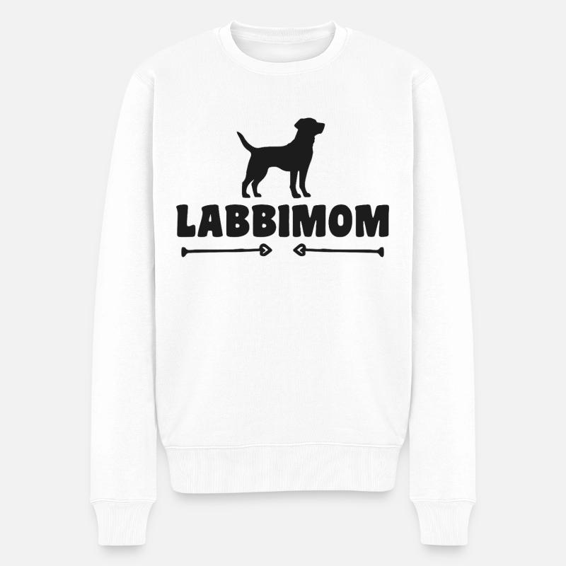Labrador - Männer Premium Bio Pullover - Weiß