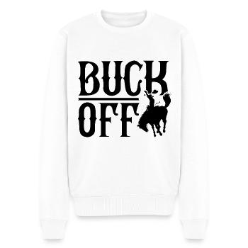 Buck Off - Pull Premium bio Homme - blanc - Devant - Thijin (182cm)