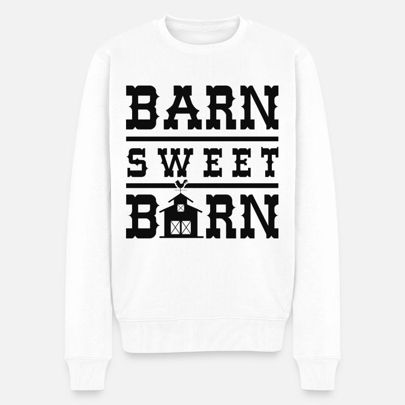 Barn Sweet Barn - Männer Premium Bio Pullover - Weiß