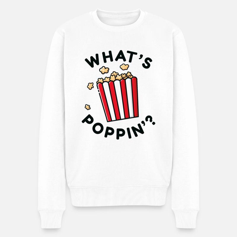 Qu’est-ce que Poppin' - Pull Premium bio Homme - blanc