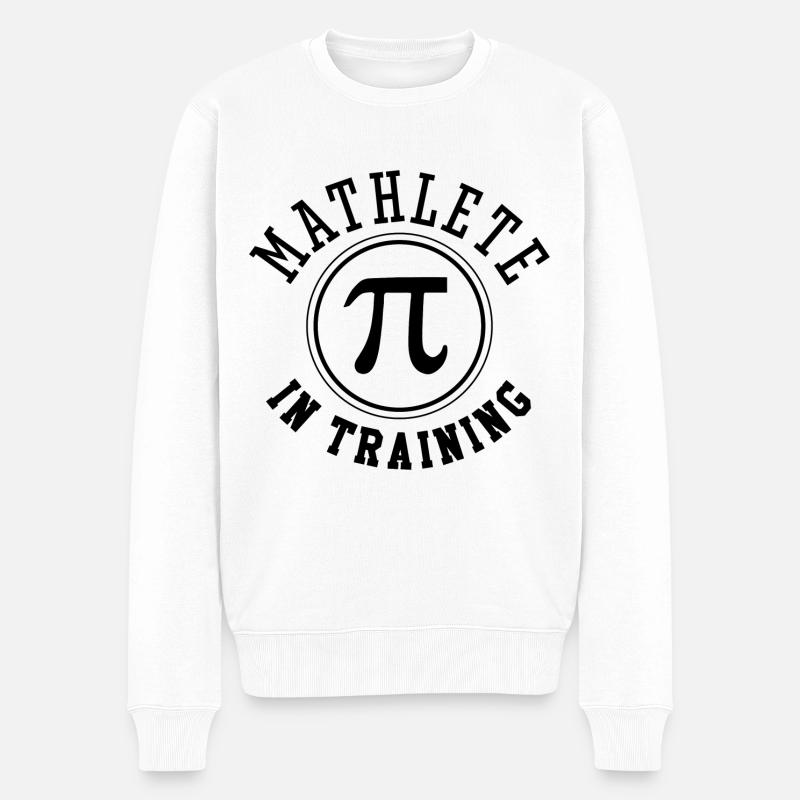 Mathlet im Training - Männer Premium Bio Pullover - Weiß