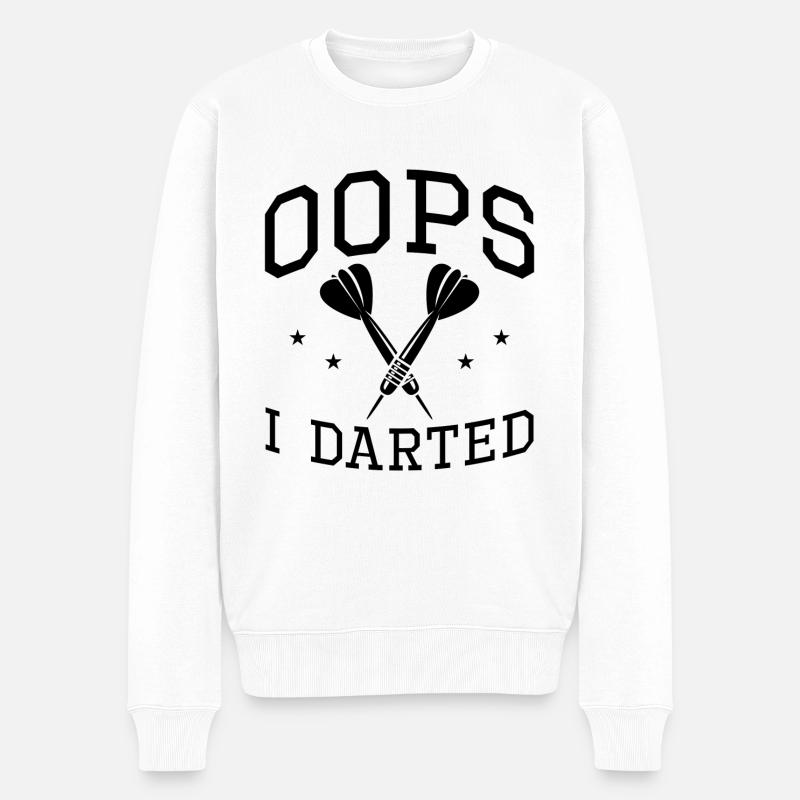 Oops I Darted - Männer Premium Bio Pullover - Weiß