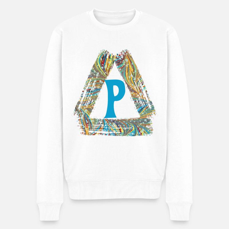e 201 p - Pull Premium bio Homme - blanc