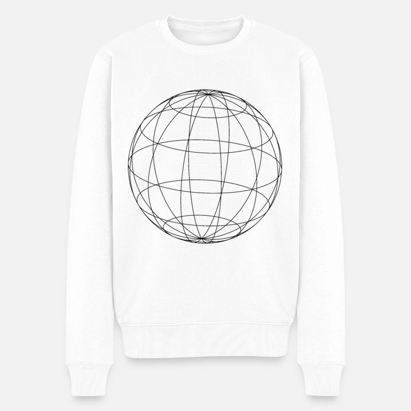 Kreis - Männer Premium Bio Pullover - Weiß