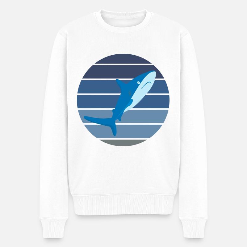 Requins - Pull Premium bio Homme - blanc