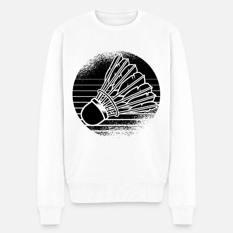 Badminton Badminton Evolution Badminton Player - Men's Premium Organic Jumper - white