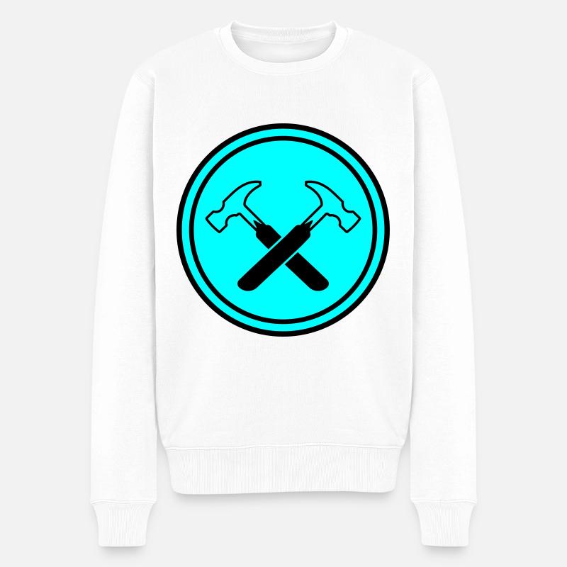 Symbole du marteau - Pull Premium bio Homme - blanc