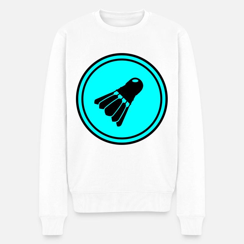 badminton - Männer Premium Bio Pullover - Weiß