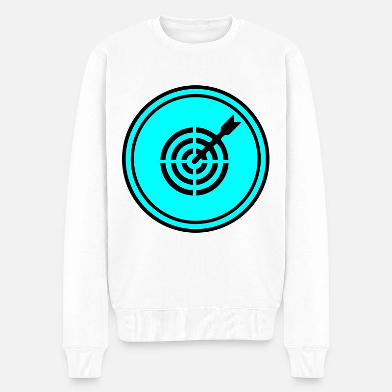 Symbole des fléchettes - Pull Premium bio Homme - blanc