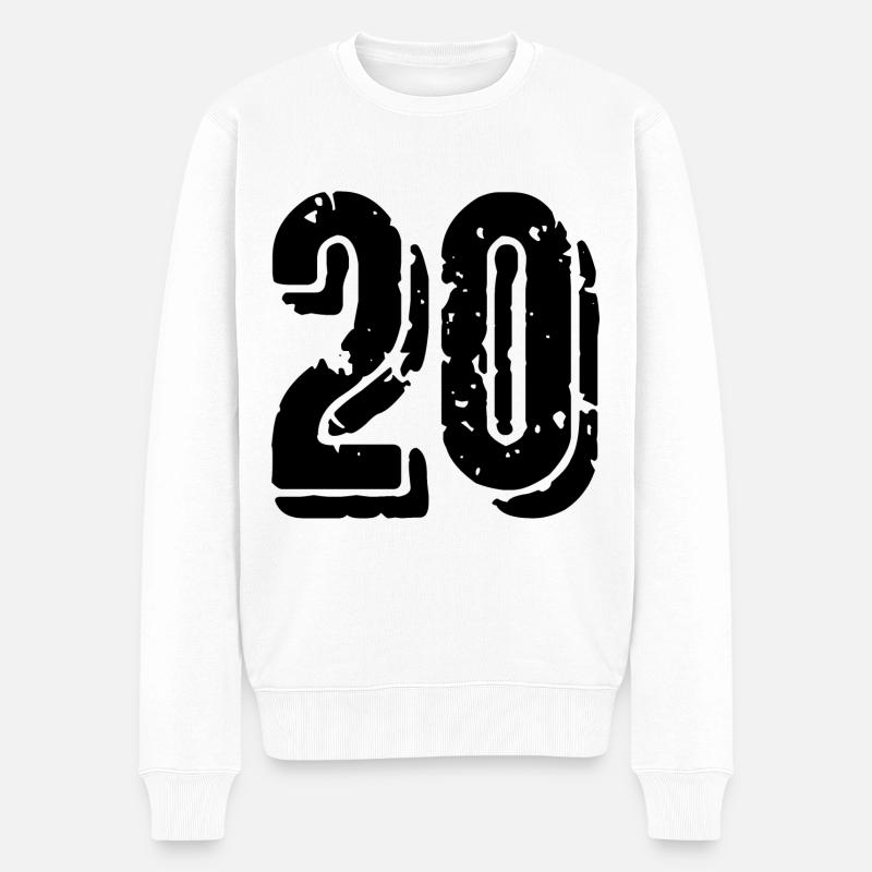 Maillot à 20 chiffres - Pull Premium bio Homme - blanc