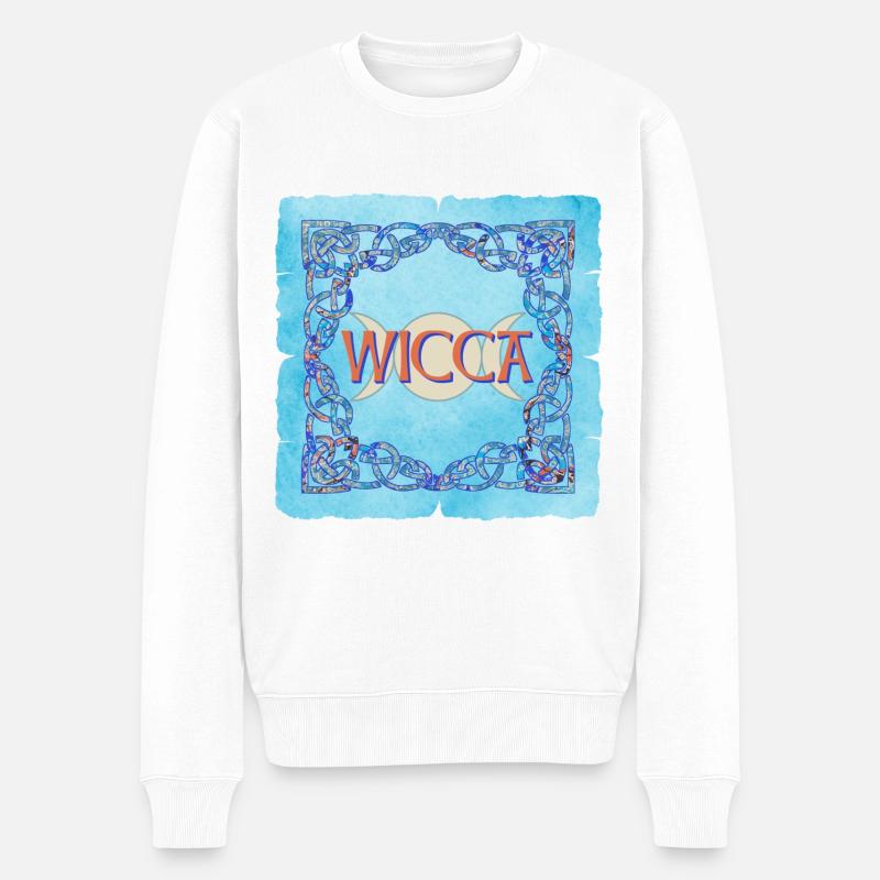 Cadre celtique Wicca E 238 - Pull Premium bio Homme - blanc