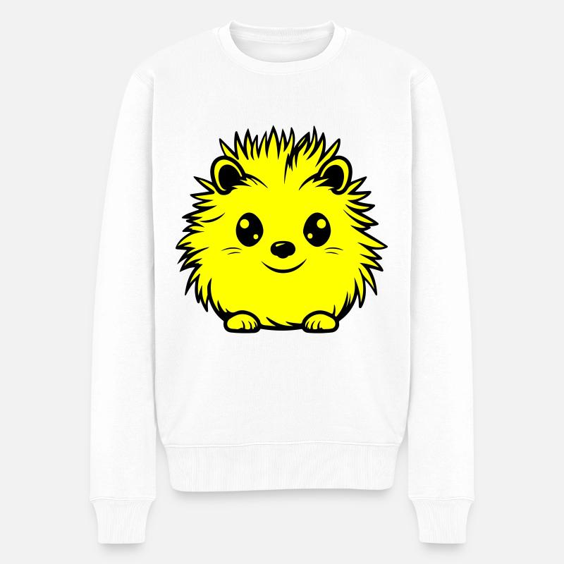 Igel Tier Baby - Männer Premium Bio Pullover - Weiß