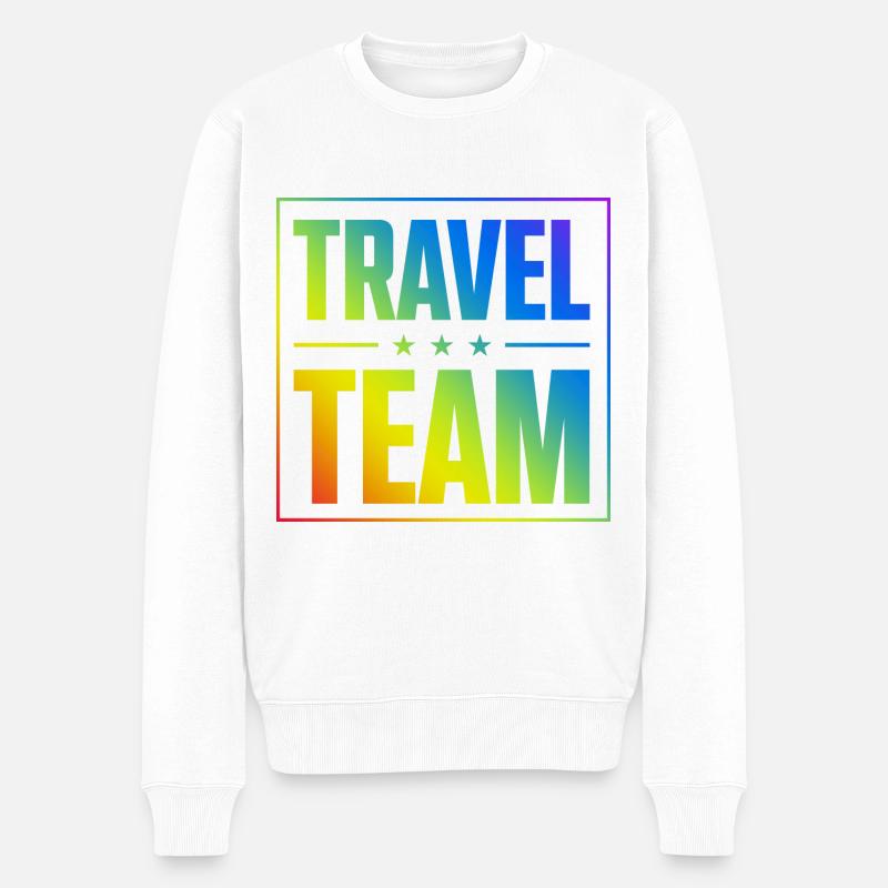 Équipe de voyage - Pull Premium bio Homme - blanc