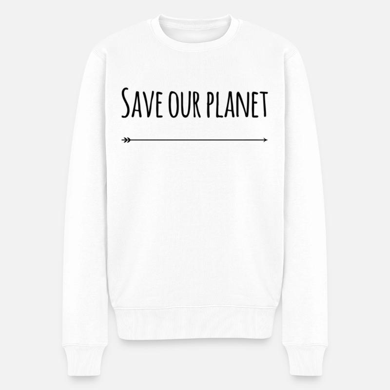 Sauvez notre planète - Pull Premium bio Homme - blanc