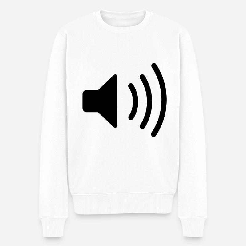 Icône de haut-parleur - Pull Premium bio Homme - blanc