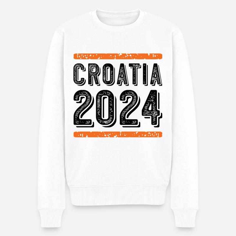 Croatie Millésime 2024 - Pull Premium bio Homme - blanc