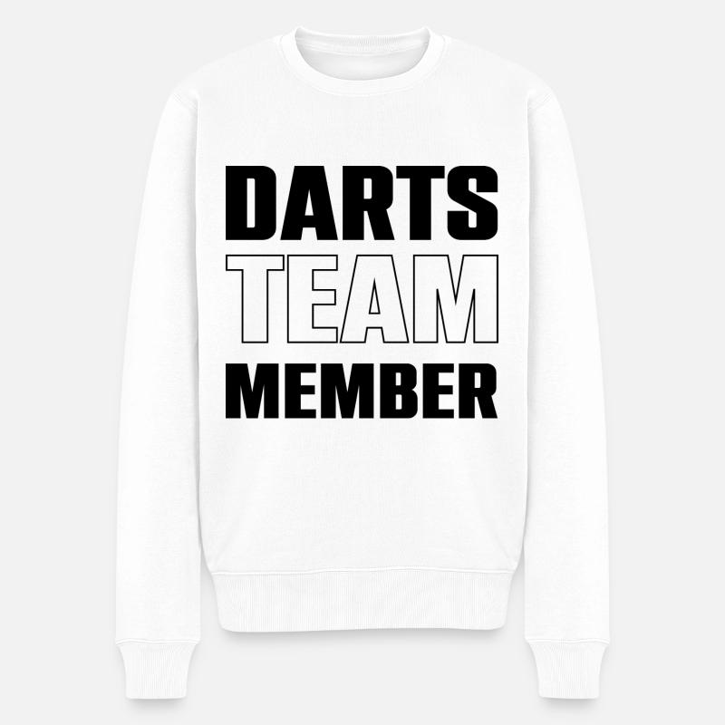 Darts Team - Männer Premium Bio Pullover - Weiß