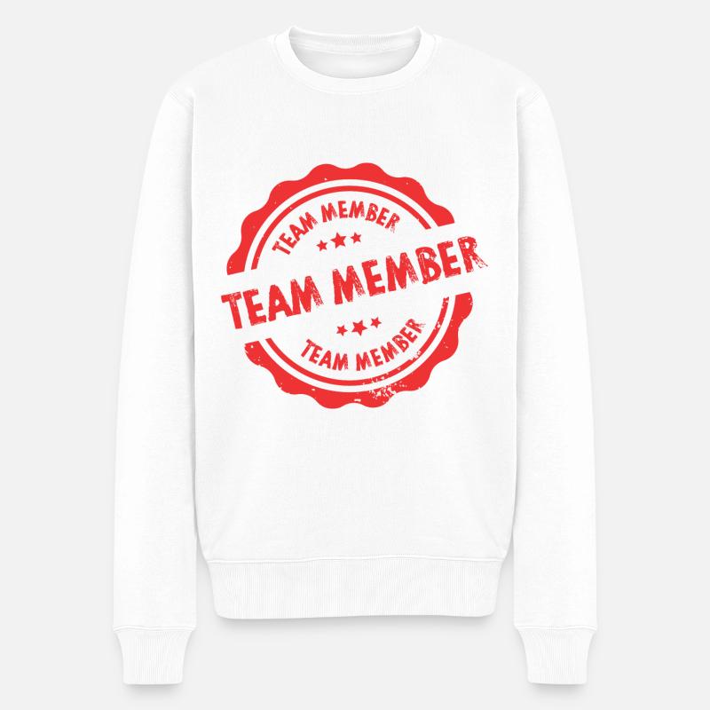 Timbre d’équipe - Pull Premium bio Homme - blanc