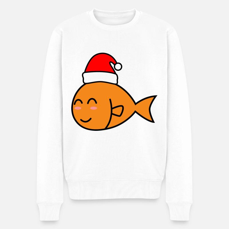 Goldfish Comic Noël Noël - Pull Premium bio Homme - blanc