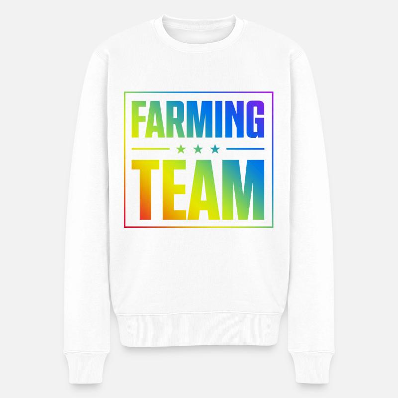 Farming Team - Männer Premium Bio Pullover - Weiß