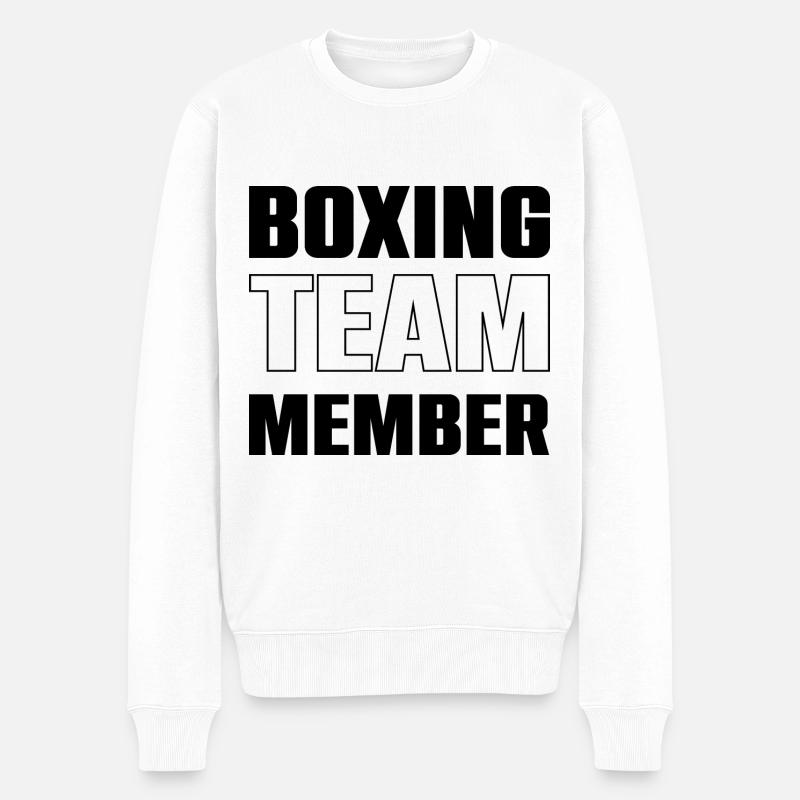 Boxing Team - Männer Premium Bio Pullover - Weiß