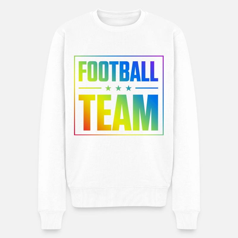 Équipe de football - Pull Premium bio Homme - blanc