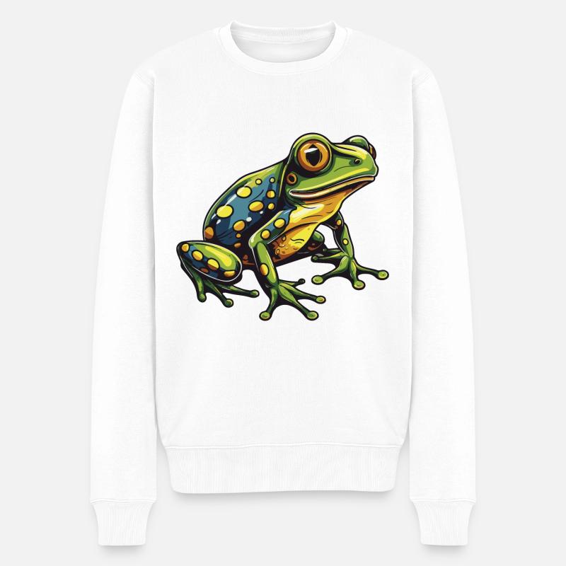 Tête de grenouille - Pull Premium bio Homme - blanc
