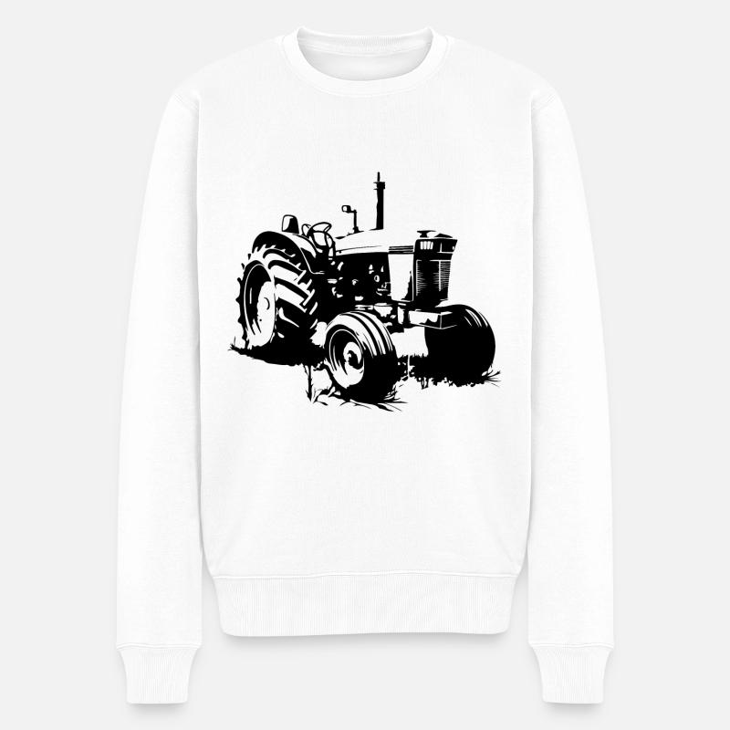 Tracteur Farmer Symbole Farmer - Pull Premium bio Homme - blanc