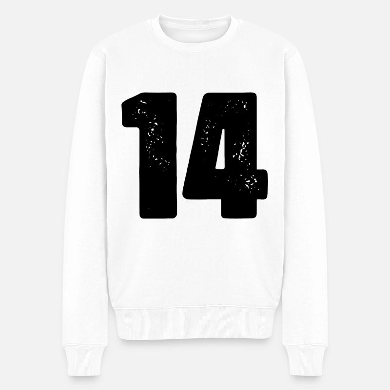 Maillot à 14 chiffres - Pull Premium bio Homme - blanc