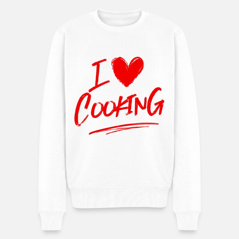 J’adore cuisiner - Pull Premium bio Homme - blanc