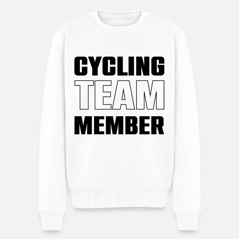 Cycling Team - Männer Premium Bio Pullover - Weiß