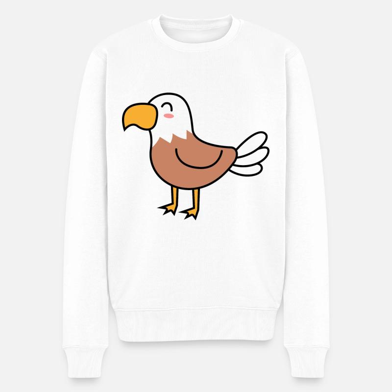 Eagle Comic Animal - Pull Premium bio Homme - blanc