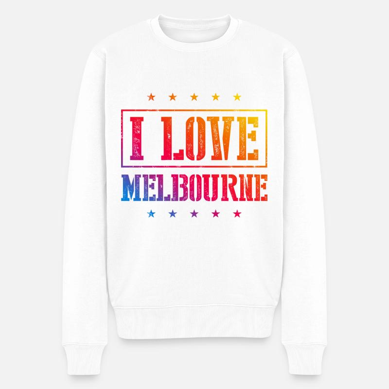 J’adore Melbourne - Pull Premium bio Homme - blanc