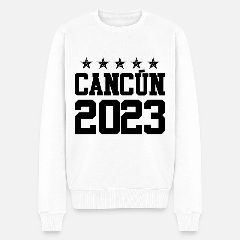 Cancun 2023 - Pull Premium bio Homme - blanc
