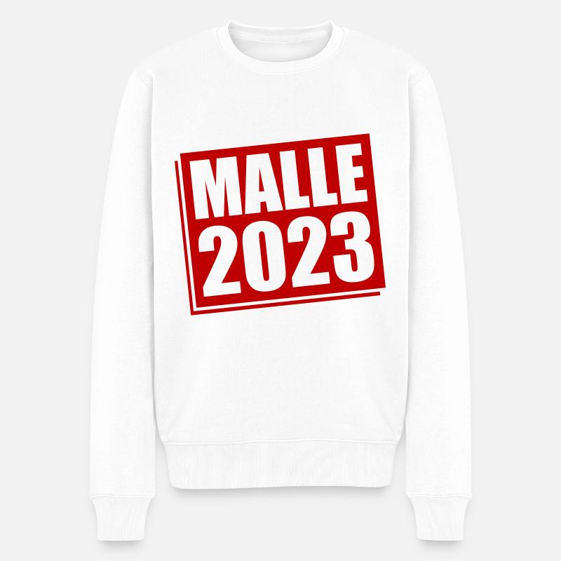 Malle 2023 Majorque - Pull Premium bio Homme - blanc