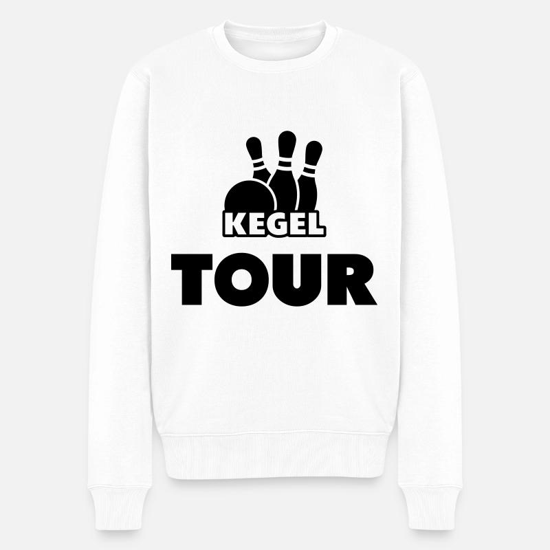 Kegeltour - Männer Premium Bio Pullover - Weiß