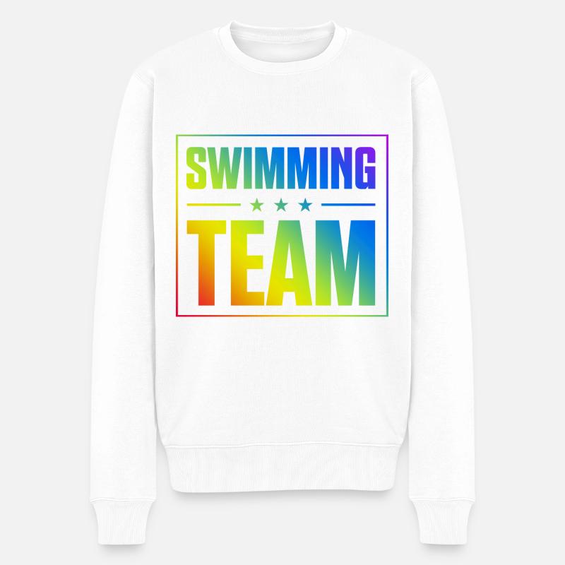 Équipe de natation - Pull Premium bio Homme - blanc
